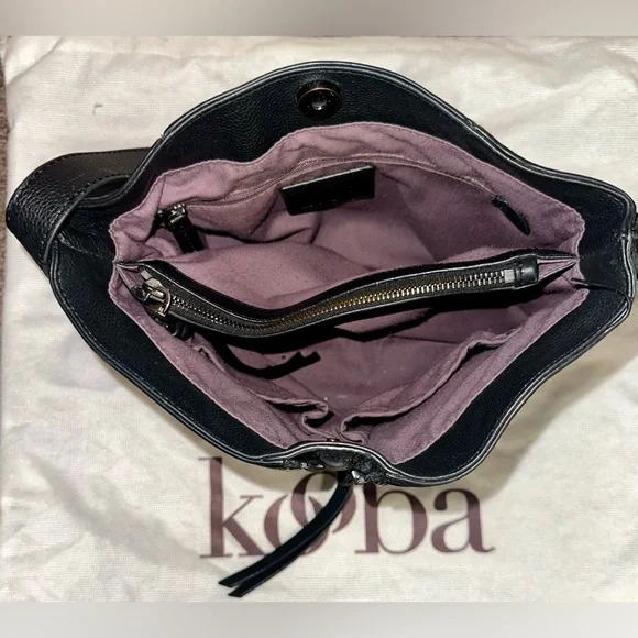 Kooba Black Leather Crossbody Bag - Picture 7 of 7
